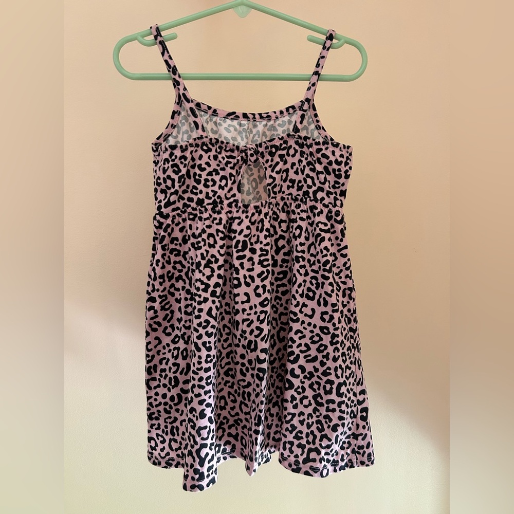 Pink Leopard Summer Dress Cotton Blend Girls Size 3T The Children’s Place - Picture 3 of 8